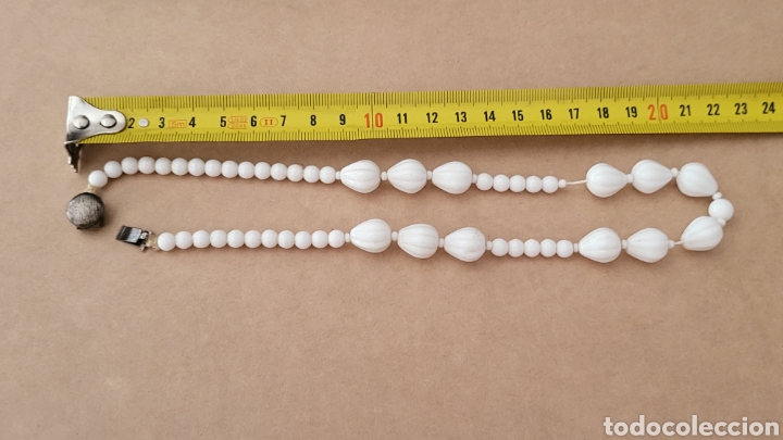 Joyeria: COLLAR VINTAGE DE OPALINA BLANCA - Foto 7