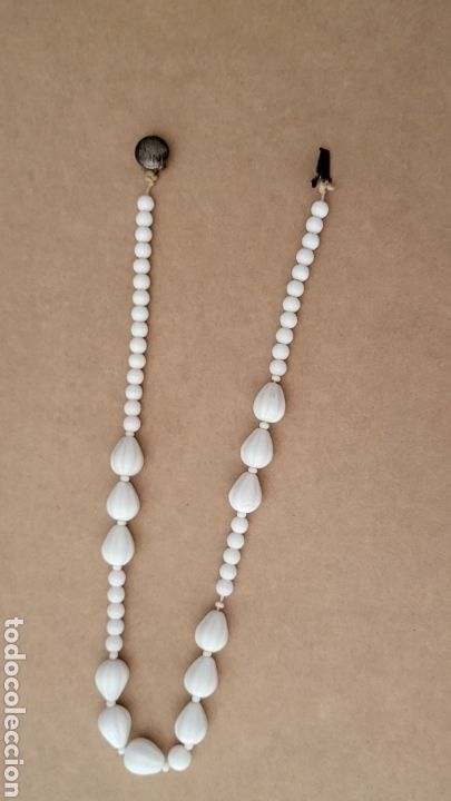 Joyeria: COLLAR VINTAGE DE OPALINA BLANCA - Foto 6