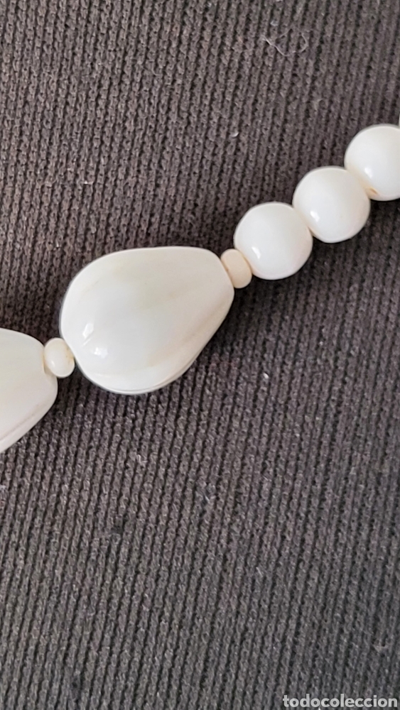 Joyeria: COLLAR VINTAGE DE OPALINA BLANCA - Foto 3