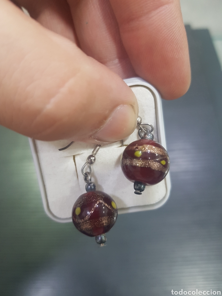 Joyeria: Pendientes cristal de murano. (L28) - Foto 2