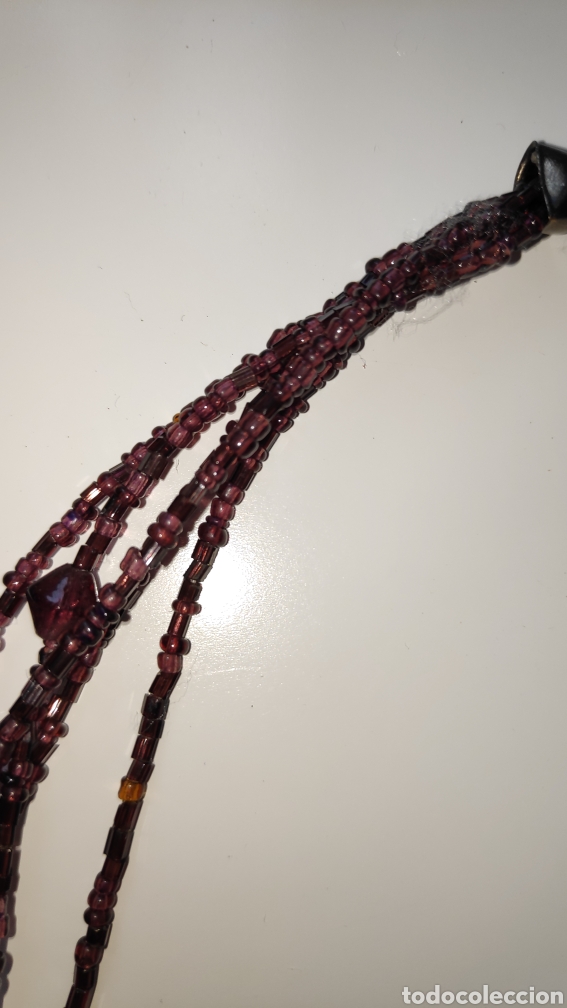 Joyeria: Collar de cuentas morado vintage - Foto 7