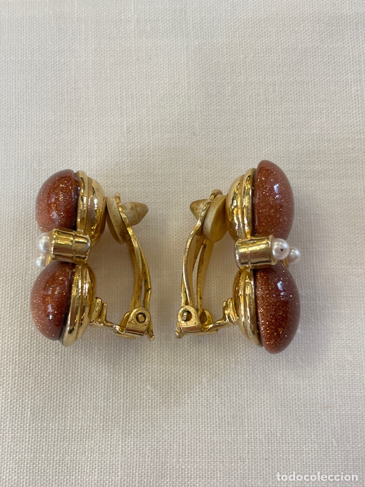 Joyeria: Pendientes de aventurina y oro de 18K - Foto 3