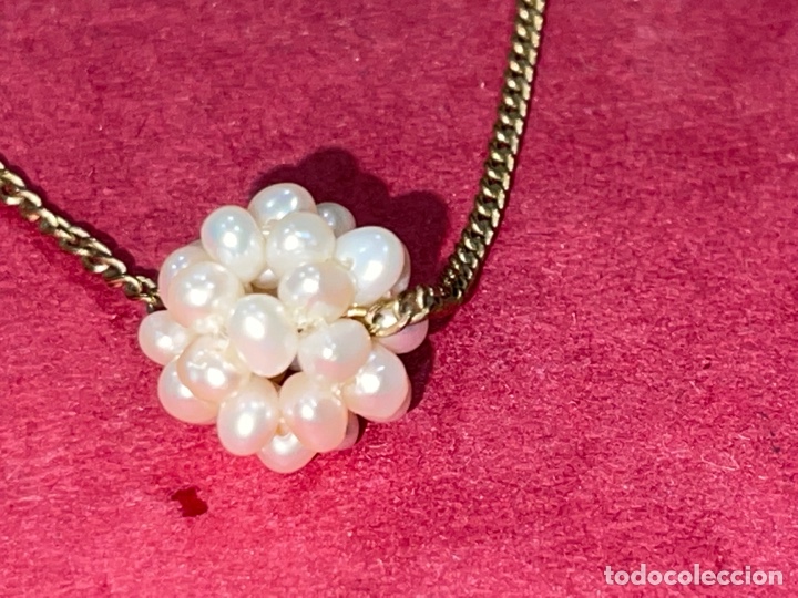 Joyeria: Bonito collar chapado en oro y perlas - Foto 2