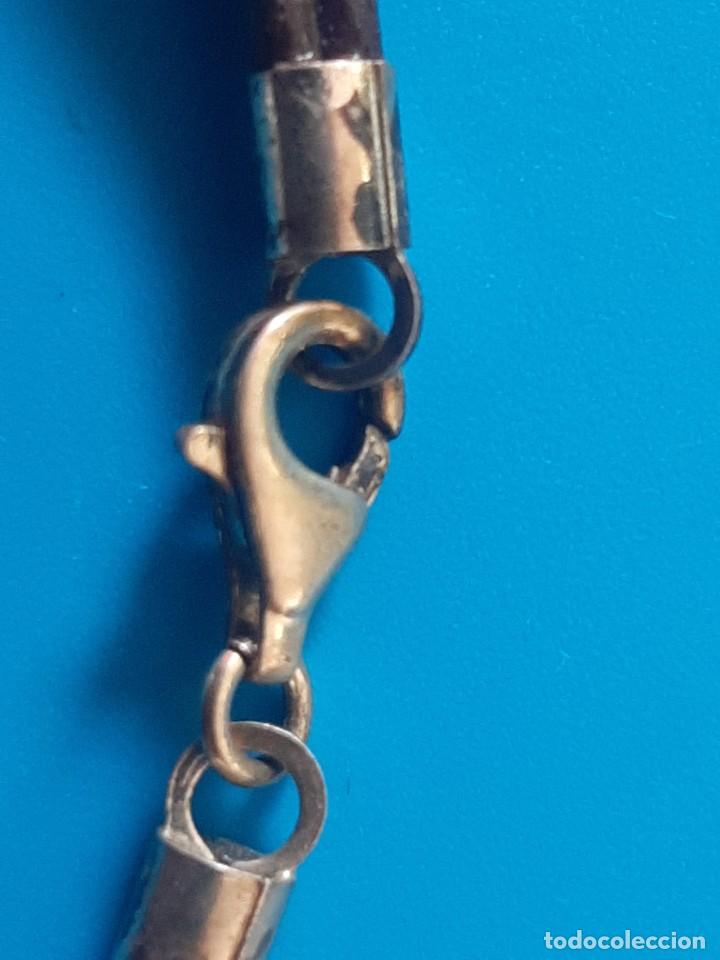 Joyeria: Pulsera cuero plata y perlas - Foto 2