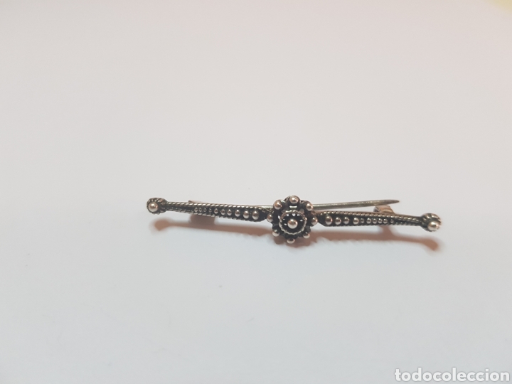 Joyeria: #640 Broche bot&oacute;n charro plata de ley 915 4cm - Foto 1