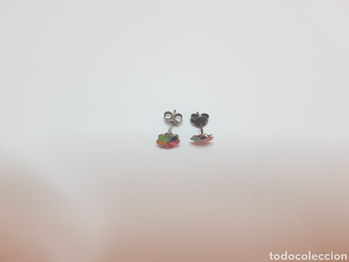 Joyeria: #603 Pendientes plata de ley 1cm - Foto 2
