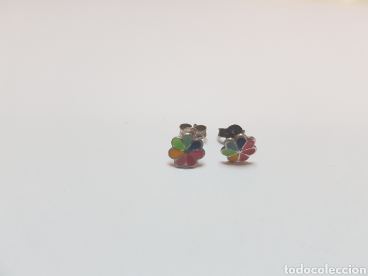 Joyeria: #603 Pendientes plata de ley 1cm - Foto 1