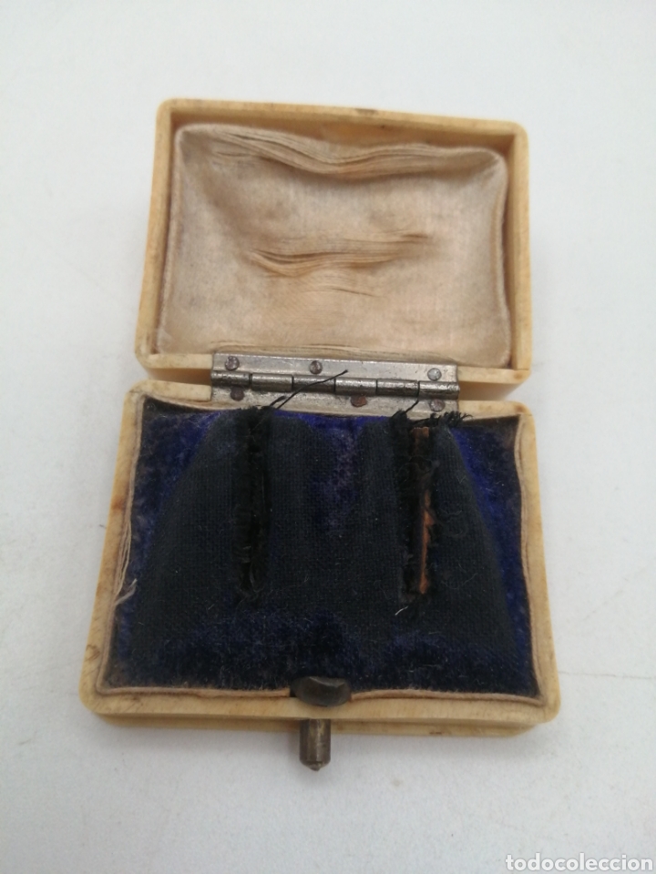 Joyeria: Antiguo estuche para pendientes. Baquelita - Foto 4