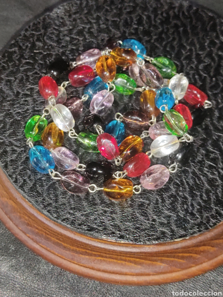 Joyeria: Collar largo de cristal, vintage - Foto 3