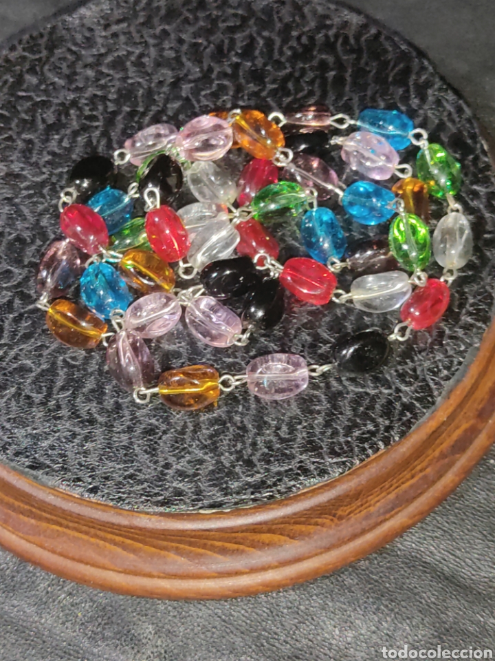 Joyeria: Collar largo de cristal, vintage - Foto 4