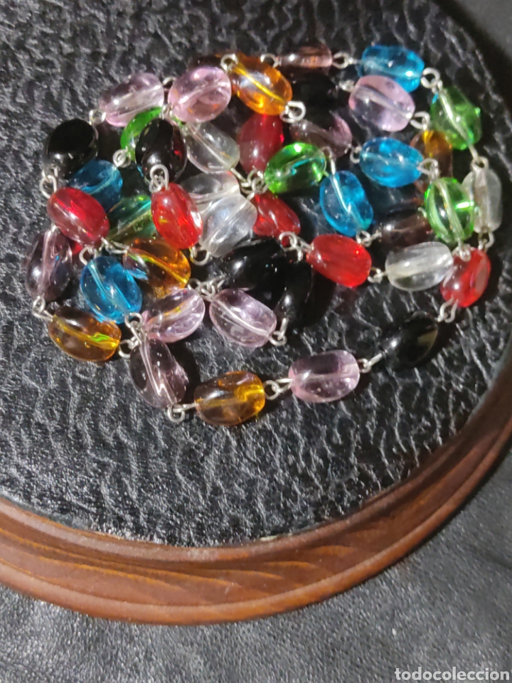 Joyeria: Collar largo de cristal, vintage - Foto 5