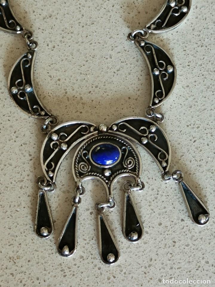 Joyeria: GARGANTILLA PLATA Y LAPISL&Aacute;ZULI - Foto 6