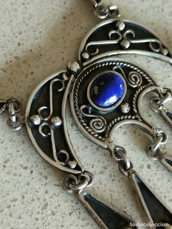 Joyeria: GARGANTILLA PLATA Y LAPISL&Aacute;ZULI - Foto 8