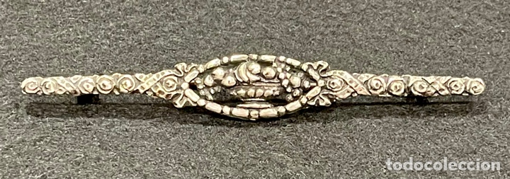 Joyeria: Antiguo broche en plata de ley. - Foto 1