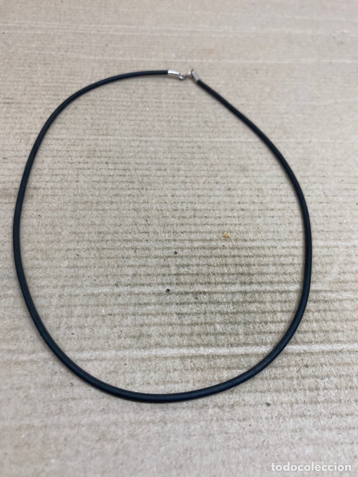 Joyeria: Collar de plata y caucho - Foto 1