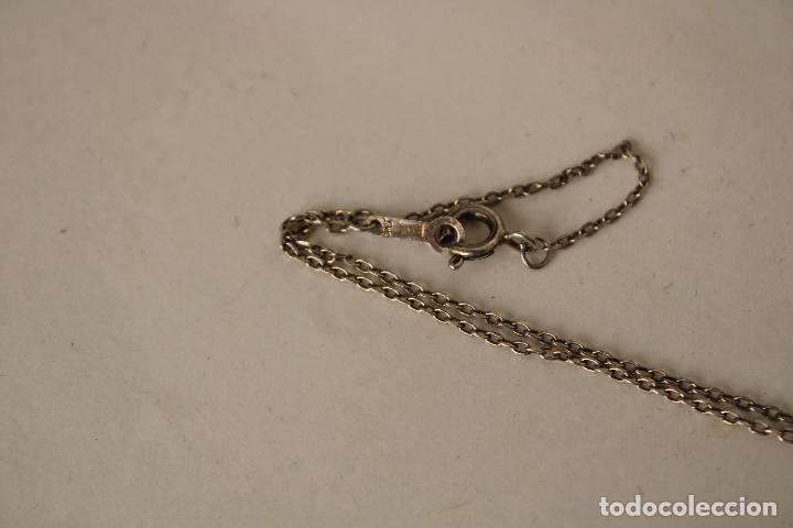 Joyeria: colgante y cadena de plata con ambar - Foto 5