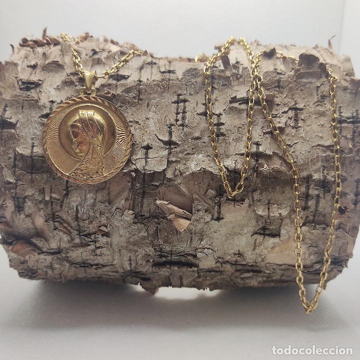 Joyeria: Medalla y Cadena Oro de Ley 18k - Foto 2