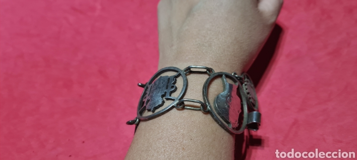 Joyeria: Preciosa y elegante Pulsera de Monedas caladas de Plata . - Foto 10