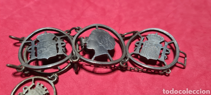 Joyeria: Preciosa y elegante Pulsera de Monedas caladas de Plata . - Foto 1