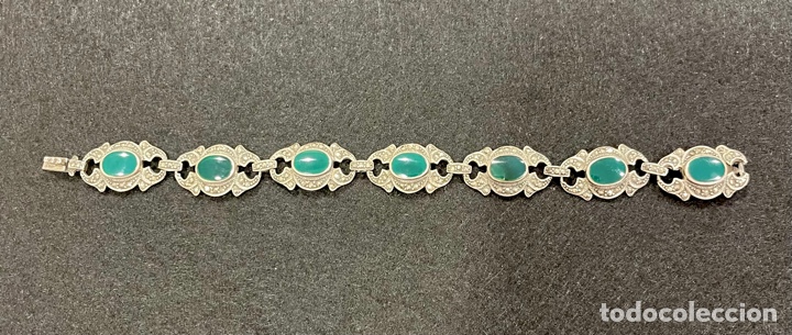 Joyeria: Magn&iacute;fica pulsera en plata de ley, Marquesitas y esmaltes. - Foto 2