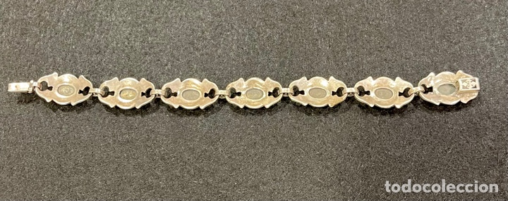 Joyeria: Magn&iacute;fica pulsera en plata de ley, Marquesitas y esmaltes. - Foto 3