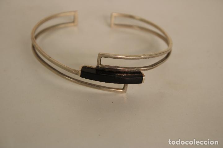 Joyeria: brazalete pulsera de plata y onix - Foto 2