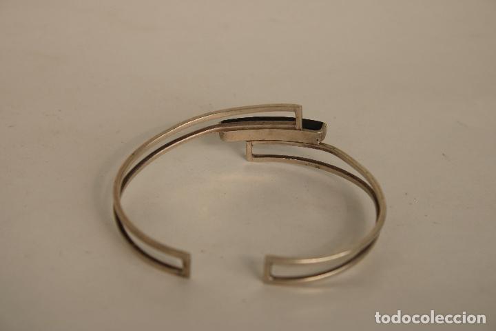 Joyeria: brazalete pulsera de plata y onix - Foto 3