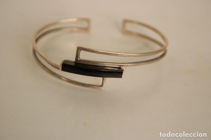 Joyeria: brazalete pulsera de plata y onix - Foto 1