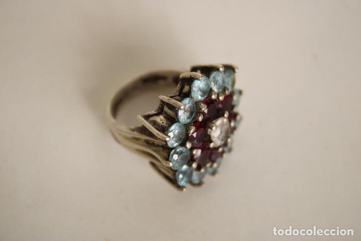 Joyeria: anillo plata con marquesitas de color - Foto 1