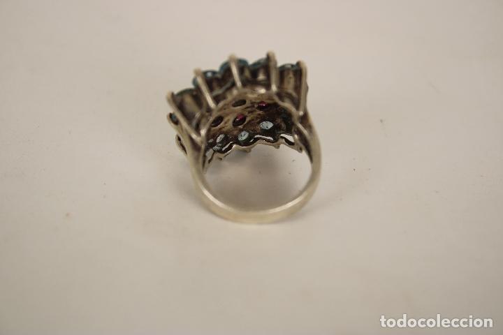 Joyeria: anillo plata con marquesitas de color - Foto 2