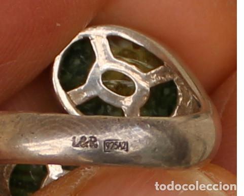 Joyeria: anillo plata con cristales verdes de murano - Foto 4