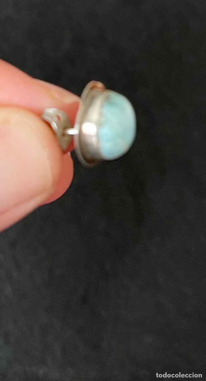 Joyeria: Bonitos pendientes en plata de ley y turquesas. - Foto 3