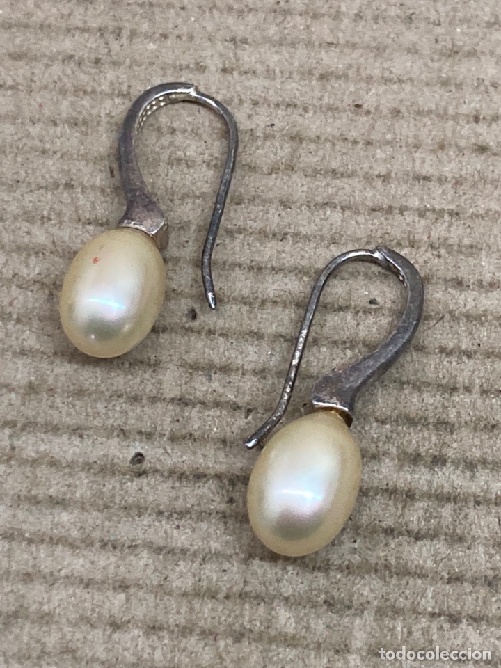 Joyeria: Pendientes de plata y perlas /P170 - Foto 1