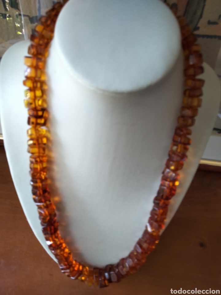 Joyeria: COLLAR DE SIMIL AMBAR CIERRE DE TORNILLO DE ROSCA 1970 BAKELITE - Foto 6