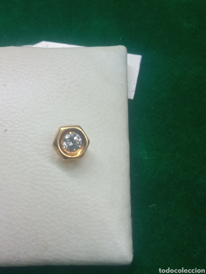 Joyeria: Pendiente de oro y circonita V - Foto 2