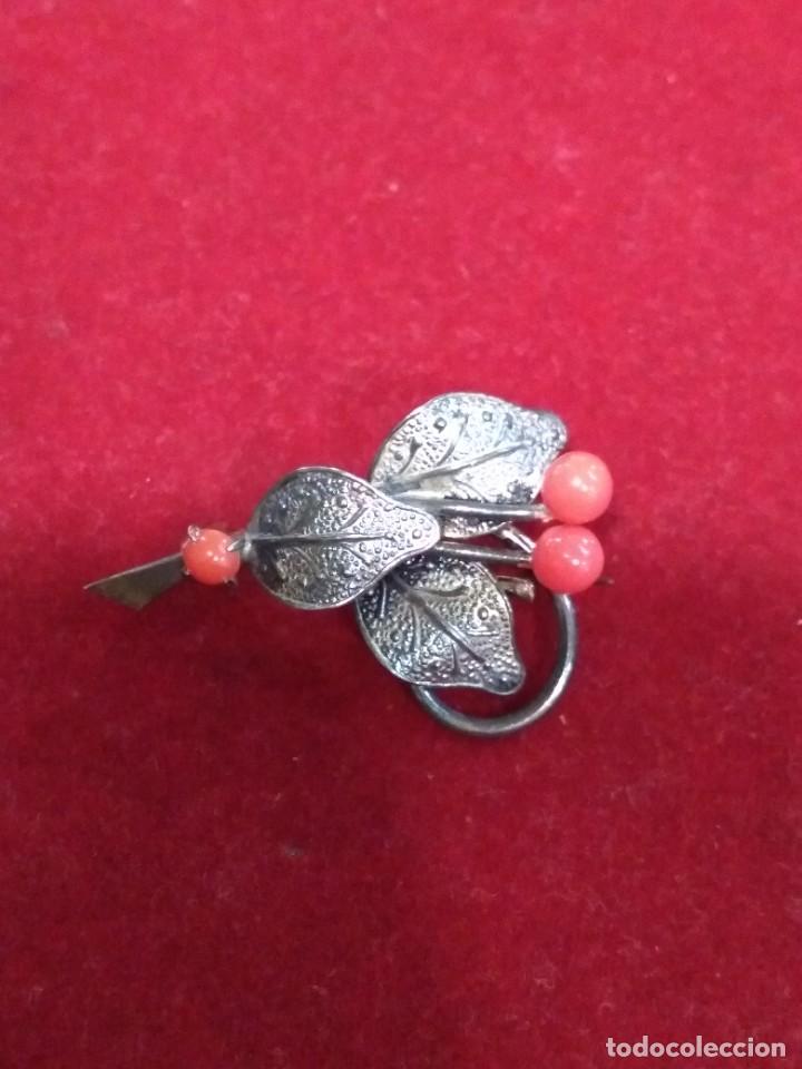 Joyeria: Antiguo broche plateado. REF-0135 - Foto 1