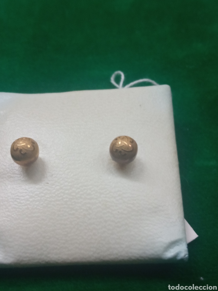 Joyeria: Pendiente de oro bola V - Foto 3