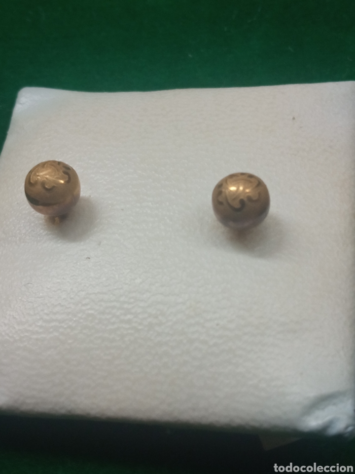 Joyeria: Pendiente de oro bola V - Foto 1