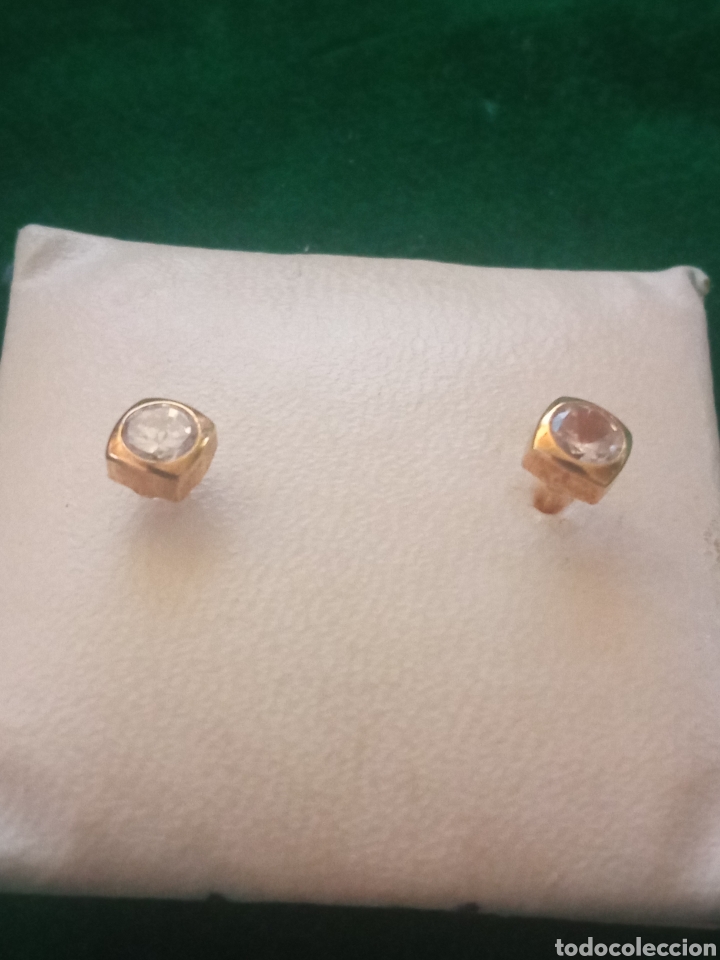 Joyeria: Pendiente de oro y circonita V - Foto 3