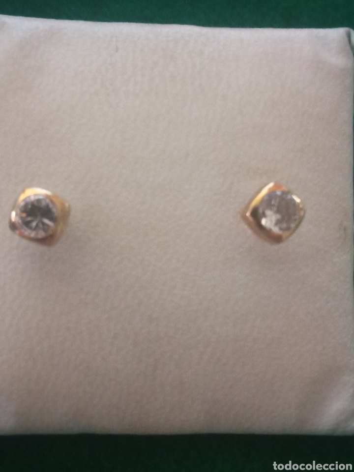 Joyeria: Pendiente de oro y circonita V - Foto 1