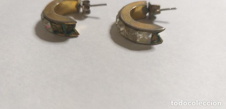 Joyeria: Pendientes medio aro con piedras. - Foto 5
