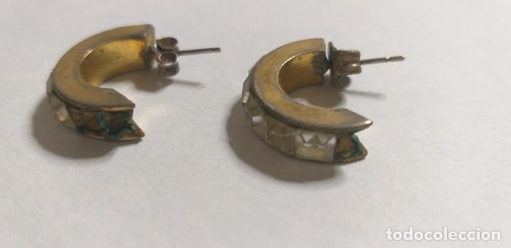 Joyeria: Pendientes medio aro con piedras. - Foto 6