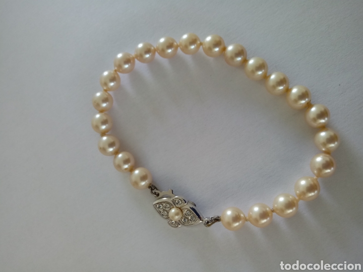 Joyeria: Pulsera de perlas con cierre broche. - Foto 1
