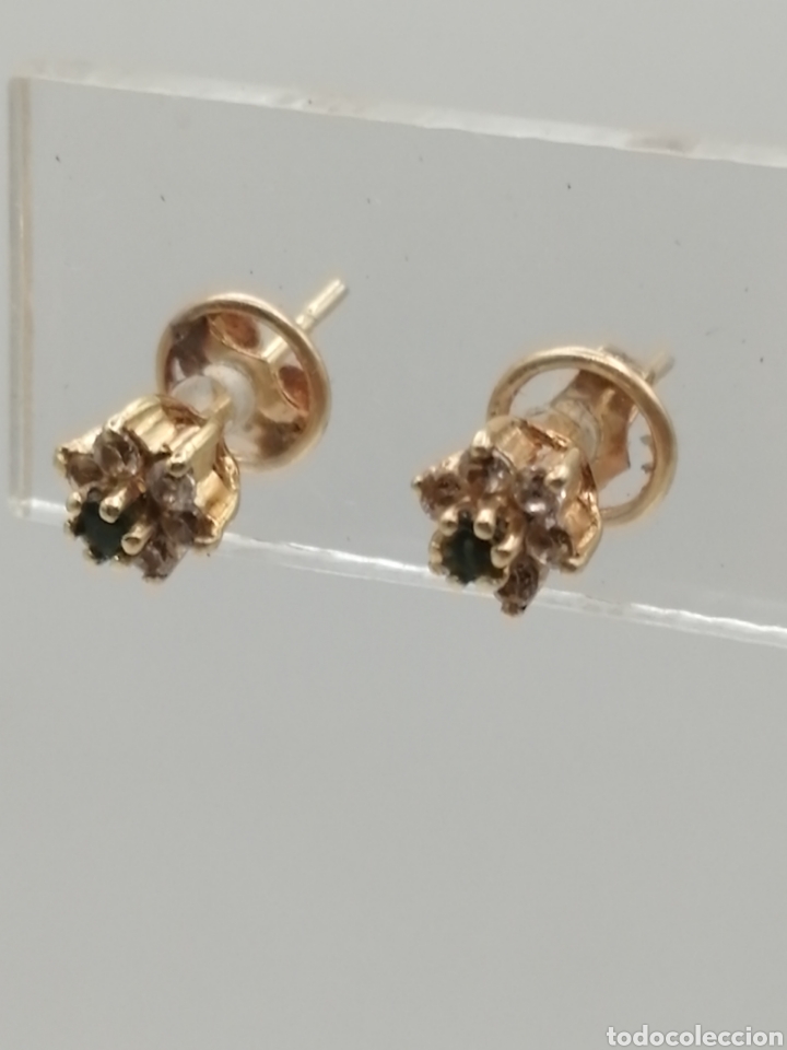 Joyeria: Pendientes oro 18 quilates y pedrer&iacute;a - Foto 2