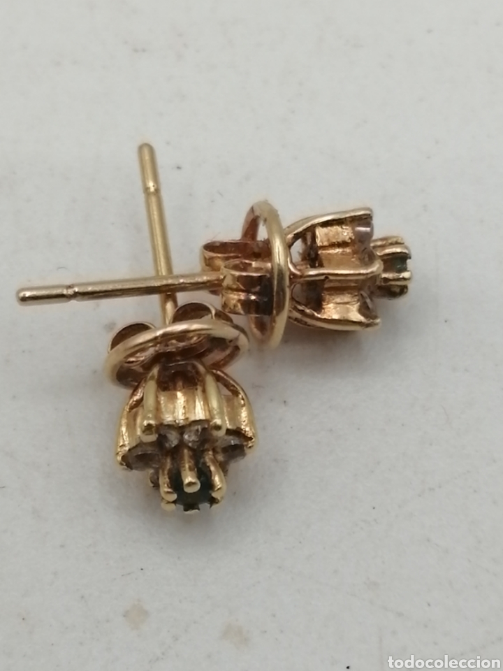 Joyeria: Pendientes oro 18 quilates y pedrer&iacute;a - Foto 1