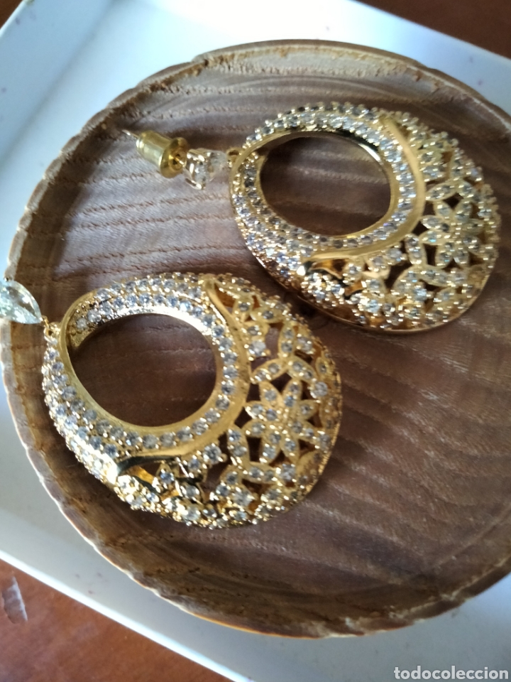 Joyeria: PENDIENTES DE ARO DORADOS CON CIRCONITAS - Foto 7