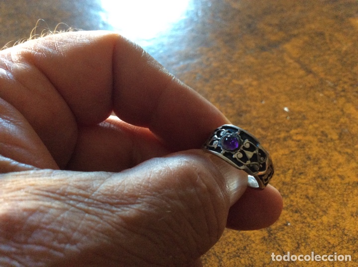 Joyeria: Anillo plata y amatista - Foto 2