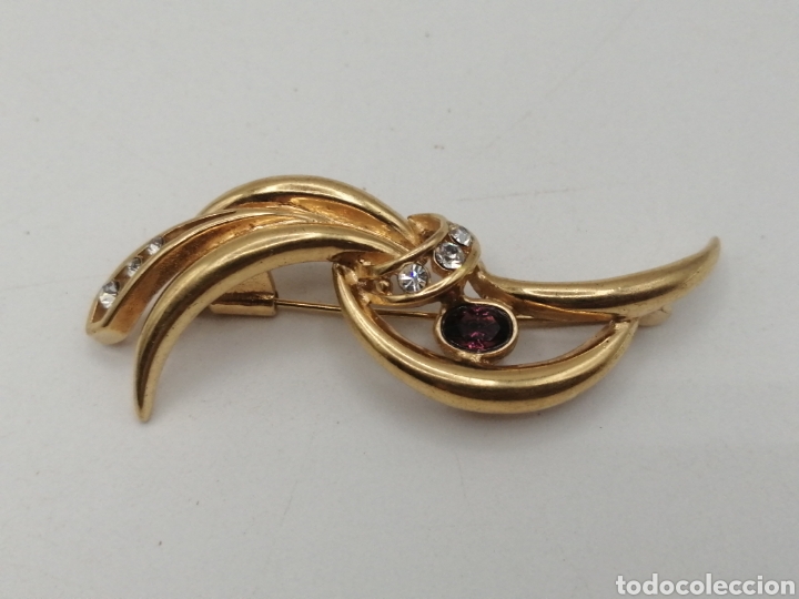 Joyeria: Broche chapado oro y pedrer&iacute;a - Foto 2