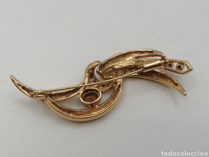 Joyeria: Broche chapado oro y pedrer&iacute;a - Foto 3