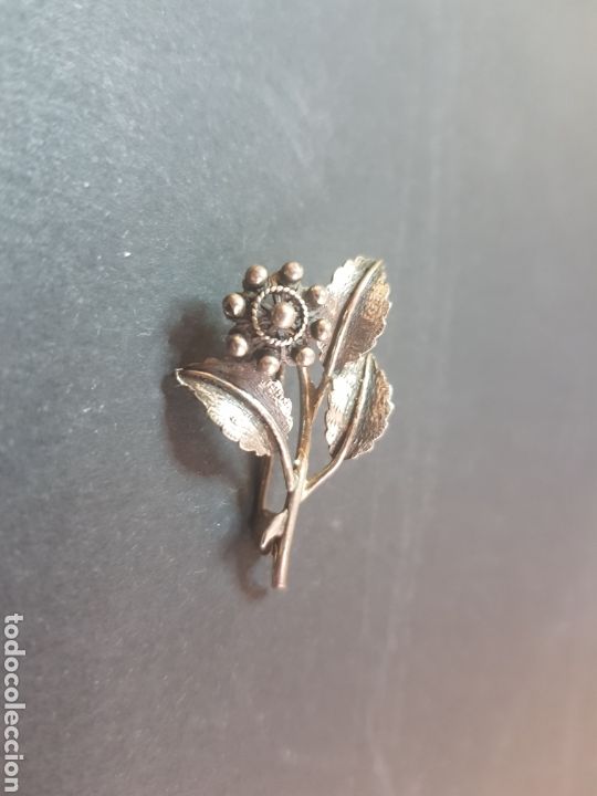 Joyeria: #619 Broche bot&oacute;n charro plata de ley 925 3,5cm - Foto 1